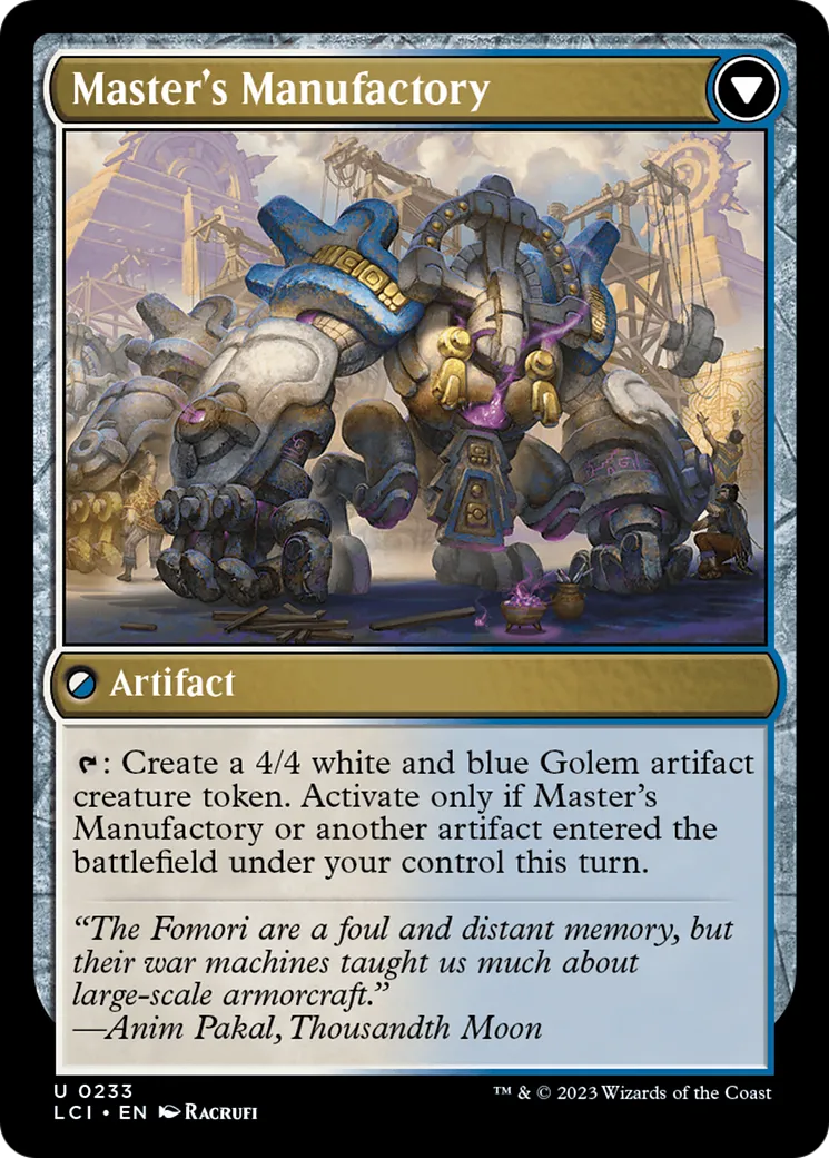 Master's Guide-Mural // Master's Manufactory back