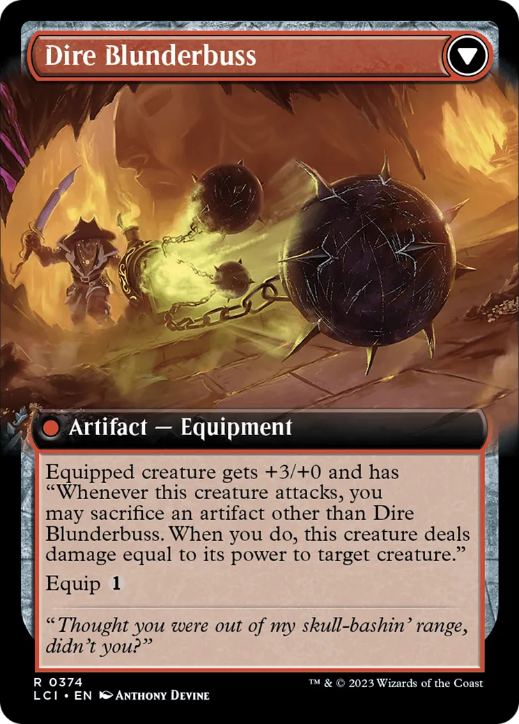 Dire Flail // Dire Blunderbuss back