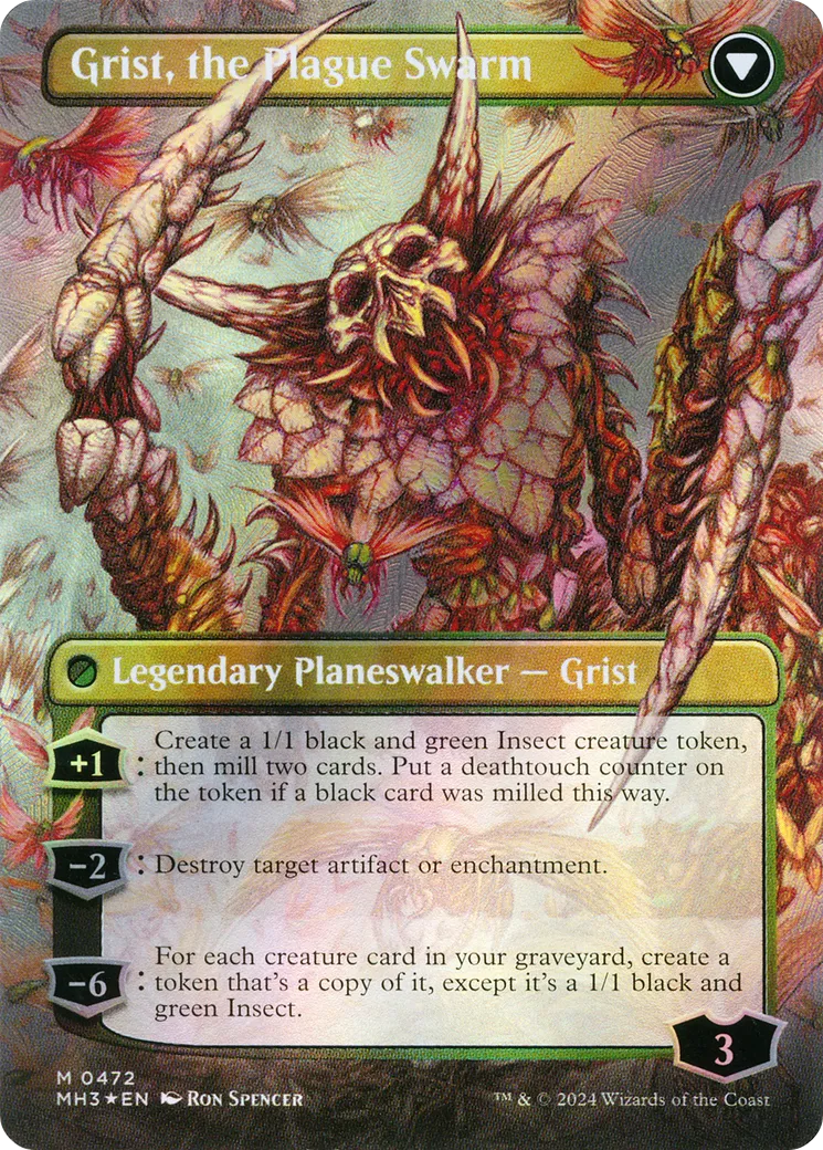 Grist, Voracious Larva // Grist, the Plague Swarm back