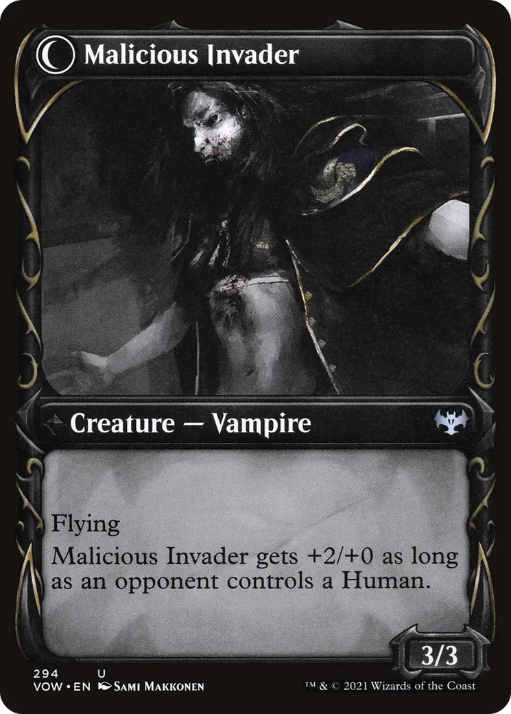 Innocent Traveler // Malicious Invader back