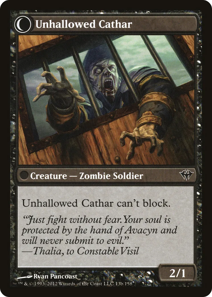 Loyal Cathar // Unhallowed Cathar back