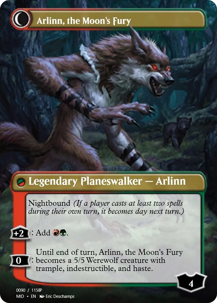 Arlinn, the Pack's Hope // Arlinn, the Moon's Fury back
