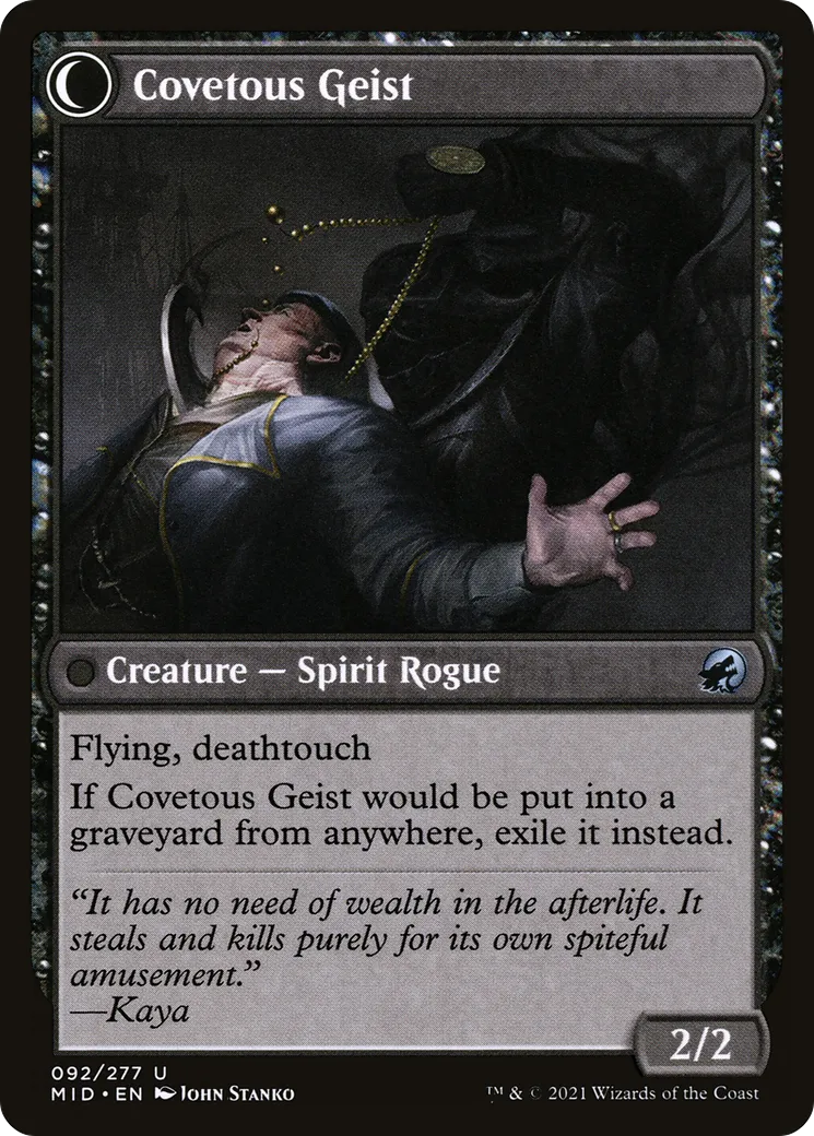 Covert Cutpurse // Covetous Geist back