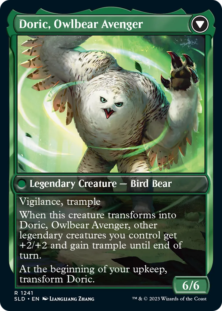 Casal, Lurkwood Pathfinder // Casal, Pathbreaker Owlbear back