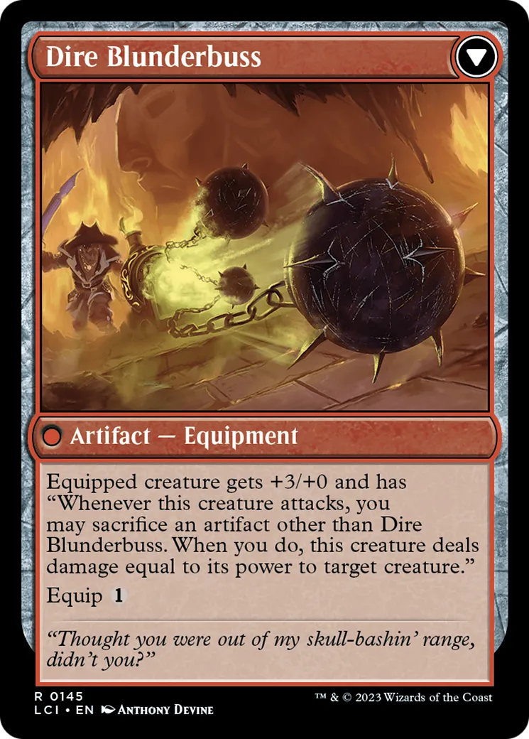 Dire Flail // Dire Blunderbuss back