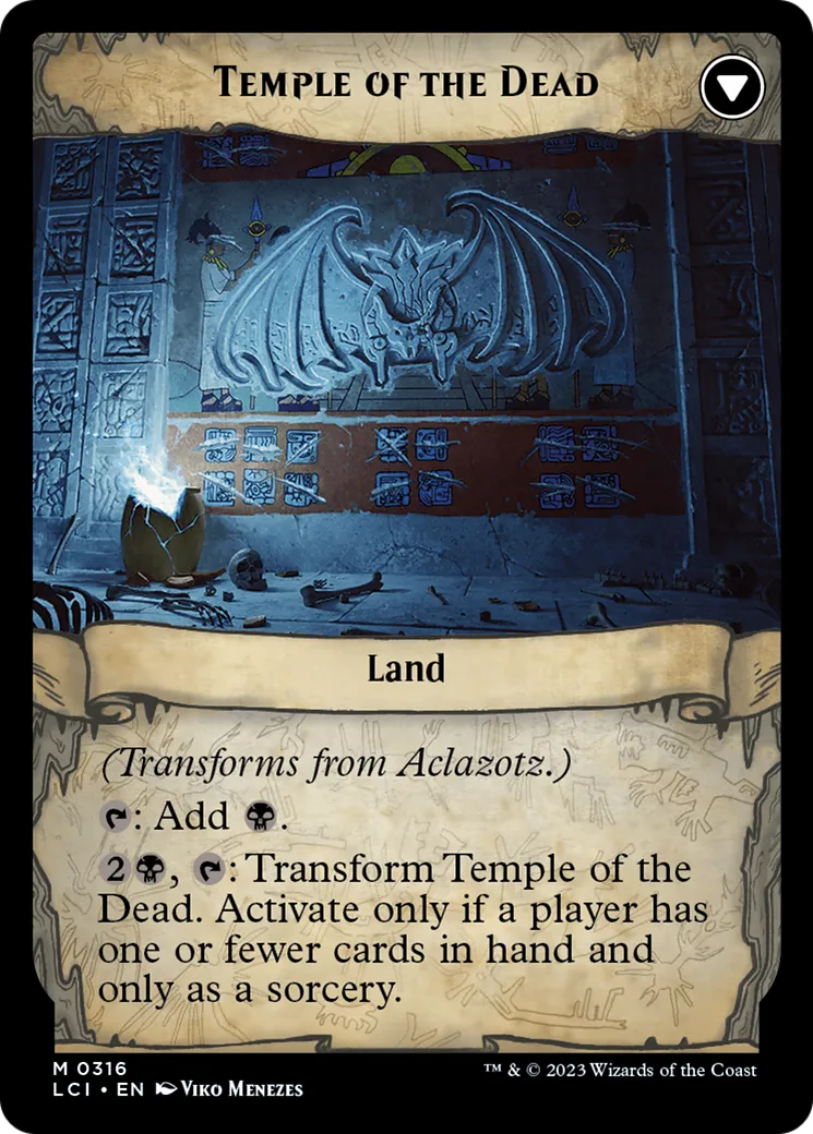 Aclazotz, Deepest Betrayal // Temple of the Dead back