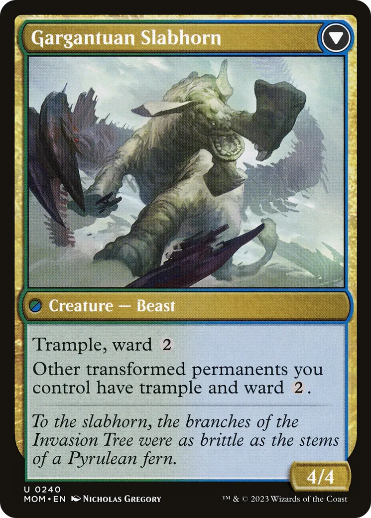 Invasion of Pyrulea // Gargantuan Slabhorn back