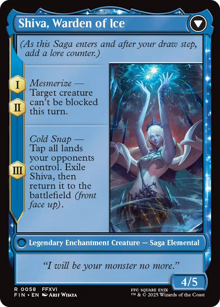Jill, Shiva's Dominant // Shiva, Warden of Ice back