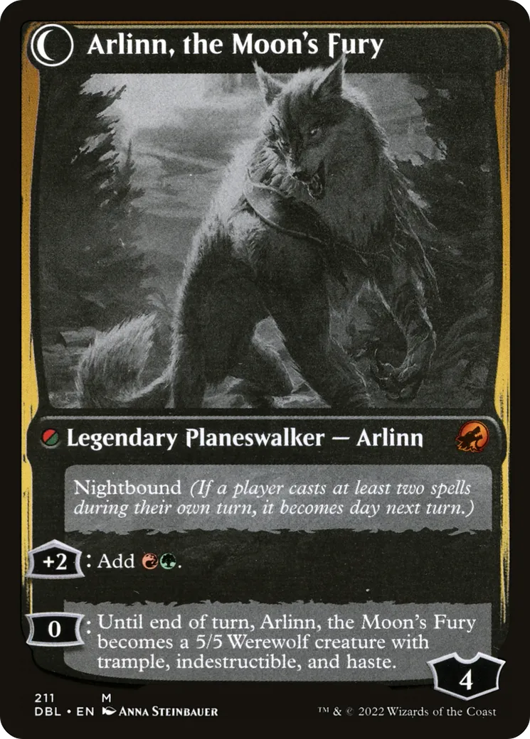 Arlinn, the Pack's Hope // Arlinn, the Moon's Fury back