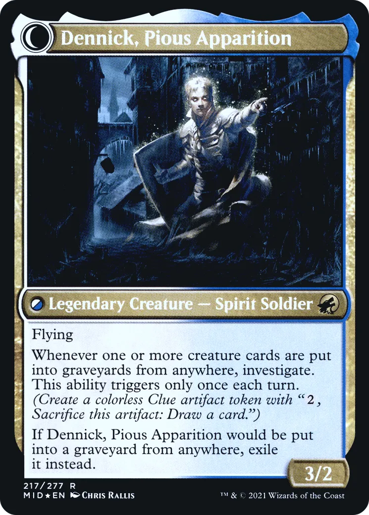Dennick, Pious Apprentice // Dennick, Pious Apparition back