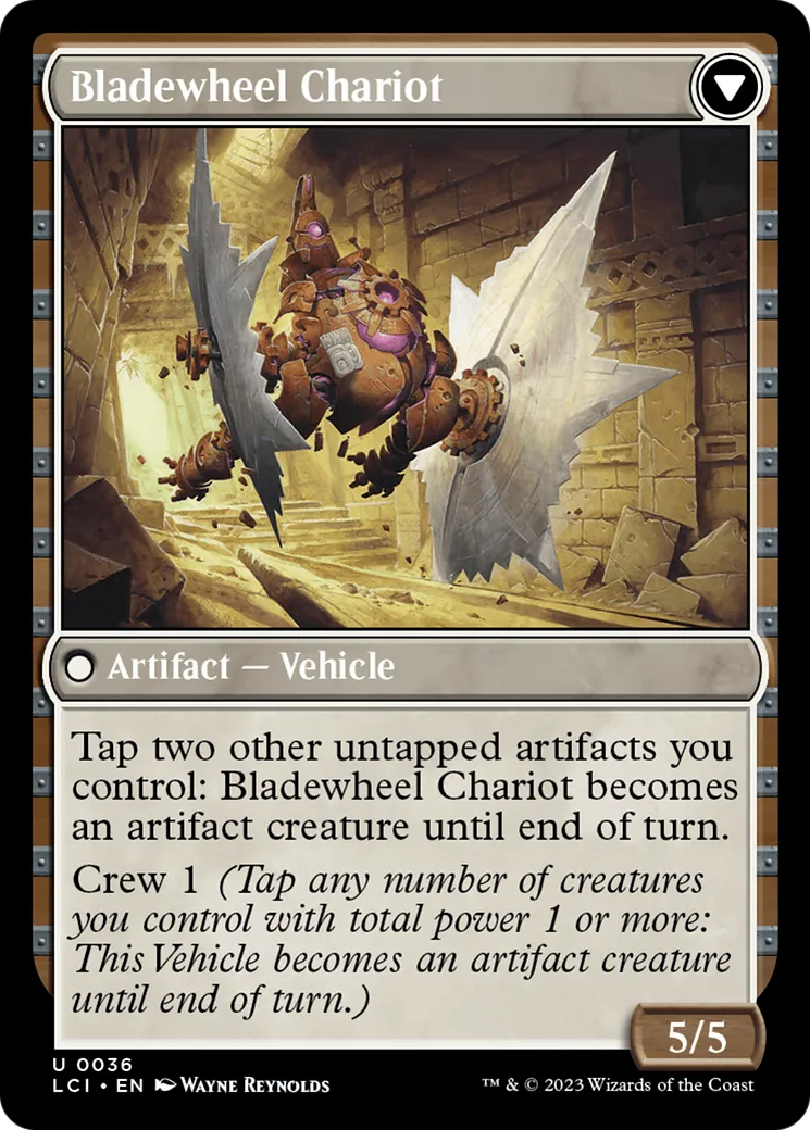 Spring-Loaded Sawblades // Bladewheel Chariot back