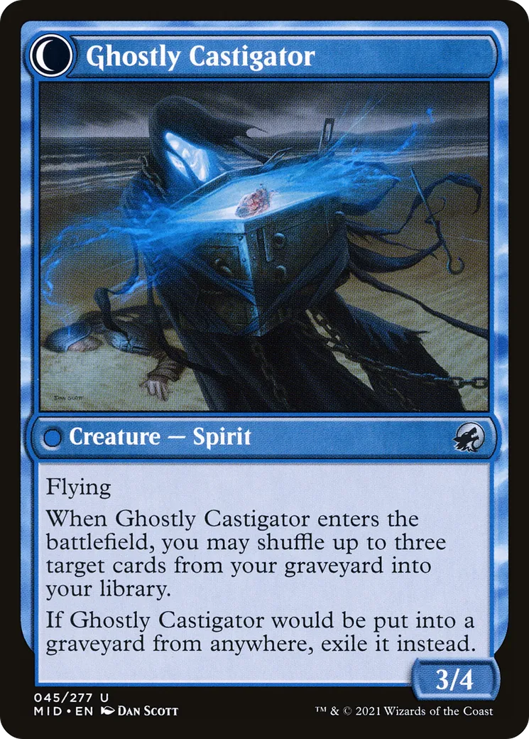 Covetous Castaway // Ghostly Castigator back
