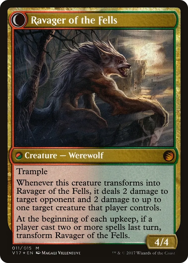 Huntmaster of the Fells // Ravager of the Fells back