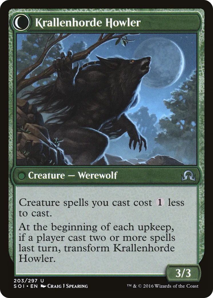 Duskwatch Recruiter // Krallenhorde Howler back