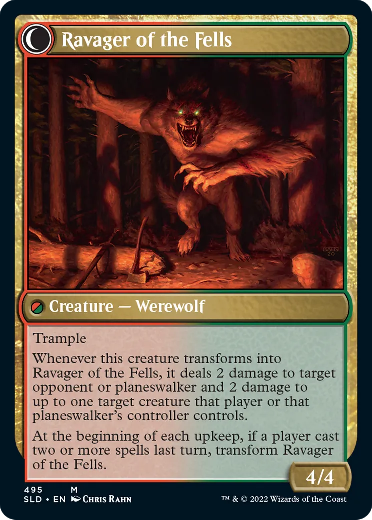 Huntmaster of the Fells // Ravager of the Fells back