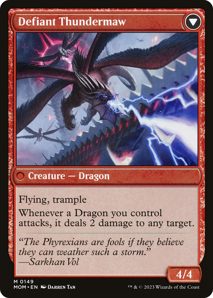 Invasion of Tarkir // Defiant Thundermaw back