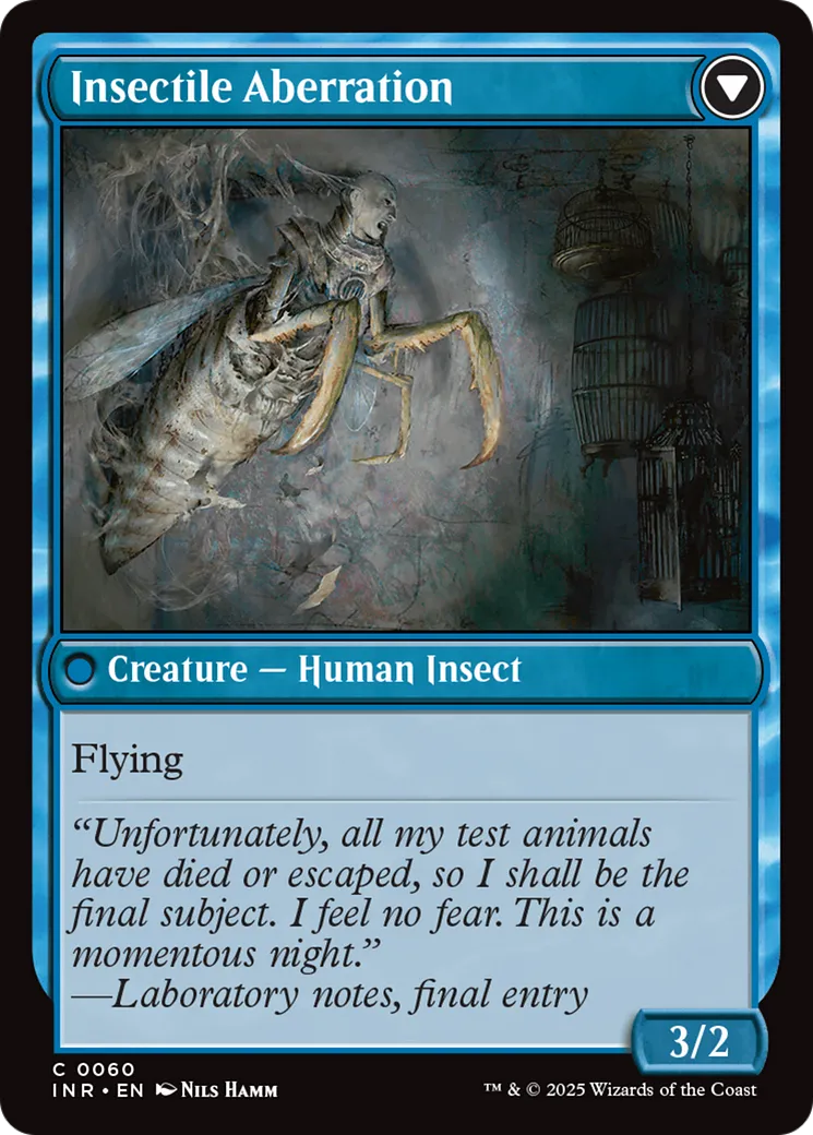 Delver of Secrets // Insectile Aberration back