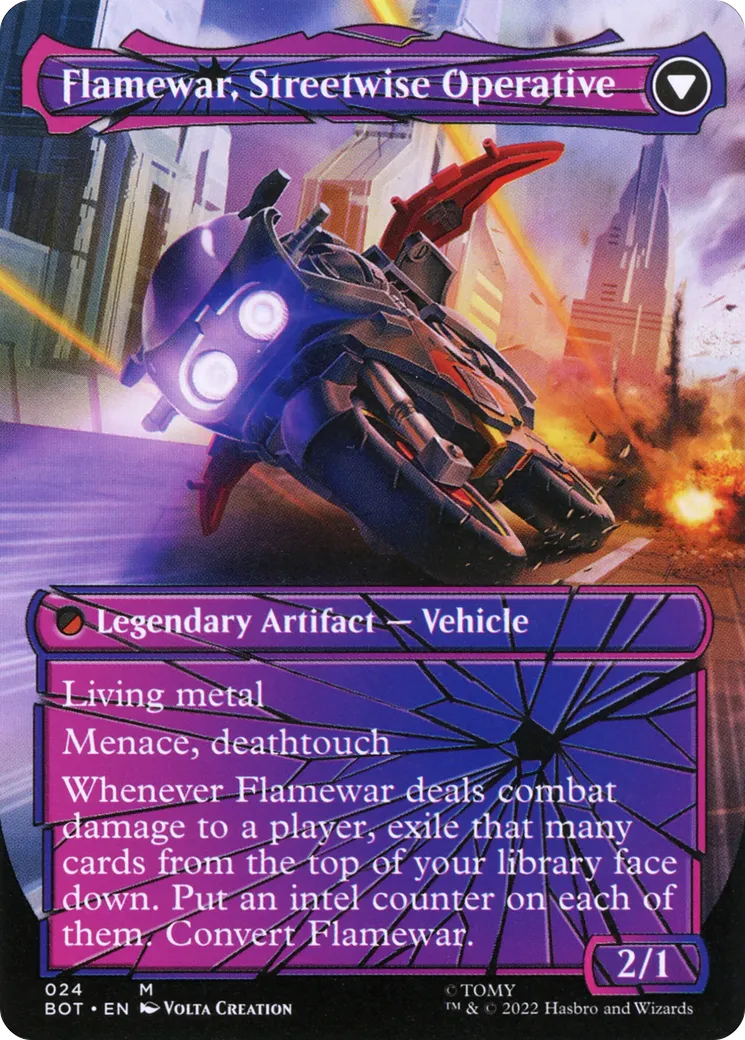 Flamewar, Brash Veteran // Flamewar, Streetwise Operative back