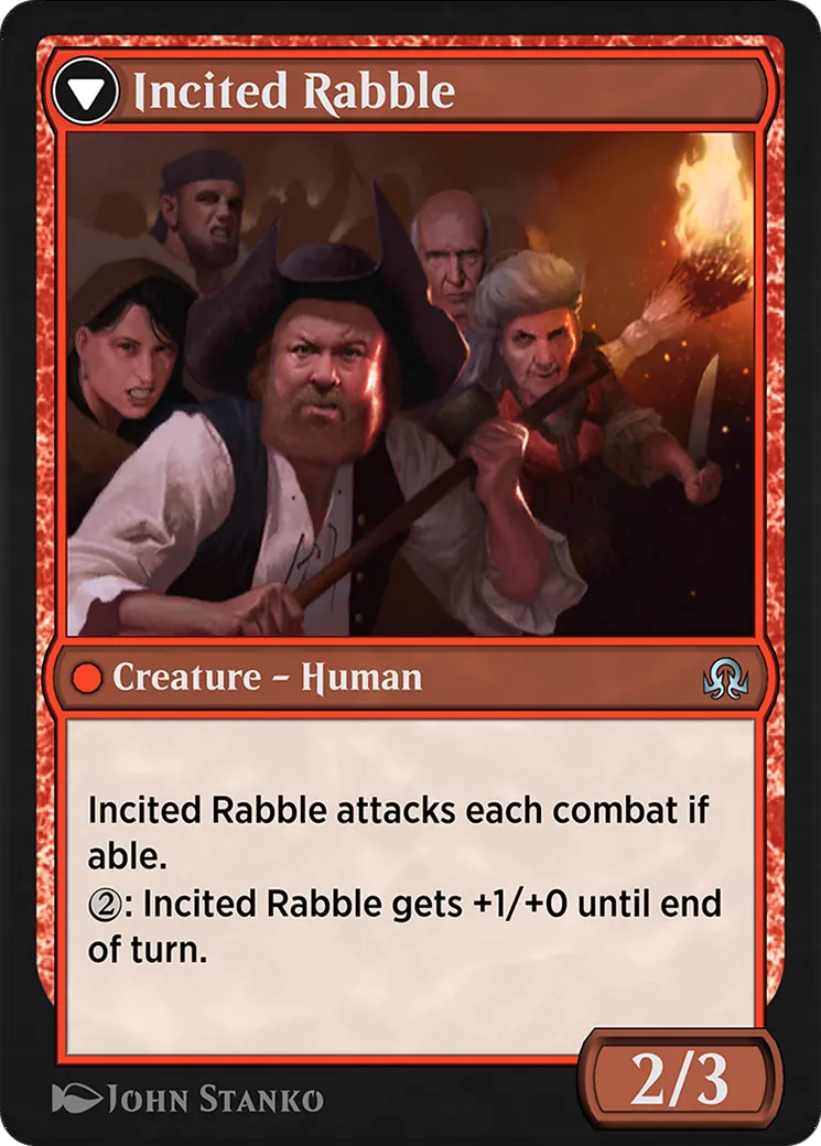 Town Gossipmonger // Incited Rabble back
