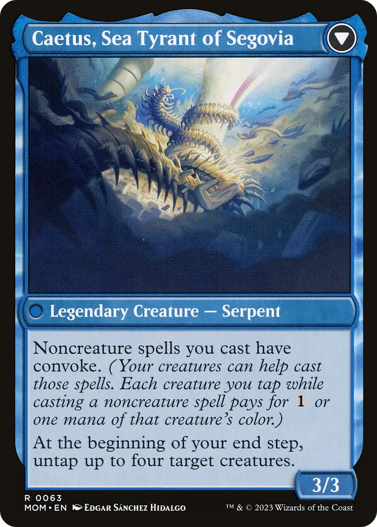 Invasion of Segovia // Caetus, Sea Tyrant of Segovia back