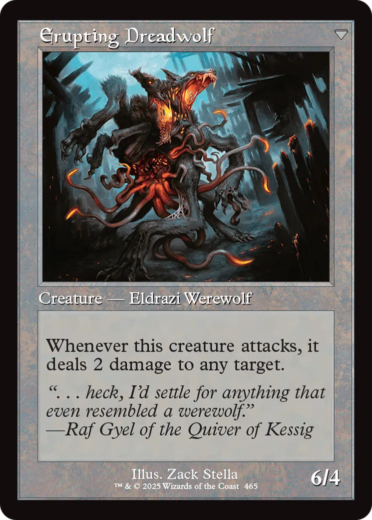 Smoldering Werewolf // Erupting Dreadwolf back