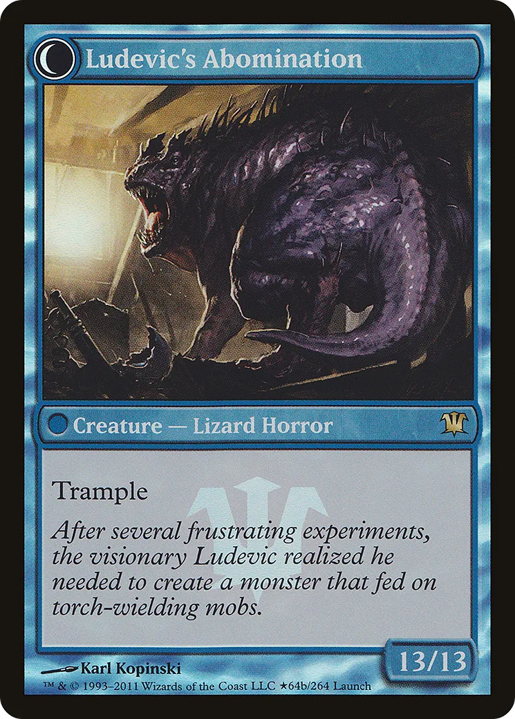 Ludevic's Test Subject // Ludevic's Abomination back