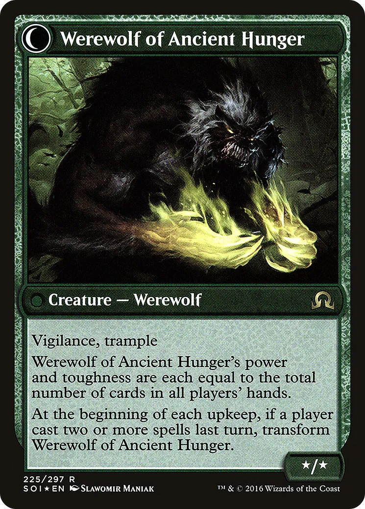 Sage of Ancient Lore // Werewolf of Ancient Hunger back