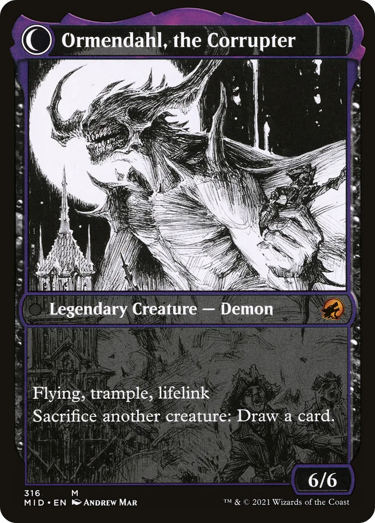 Jerren, Corrupted Bishop // Ormendahl, the Corrupter back