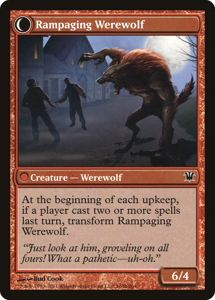 Tormented Pariah // Rampaging Werewolf back
