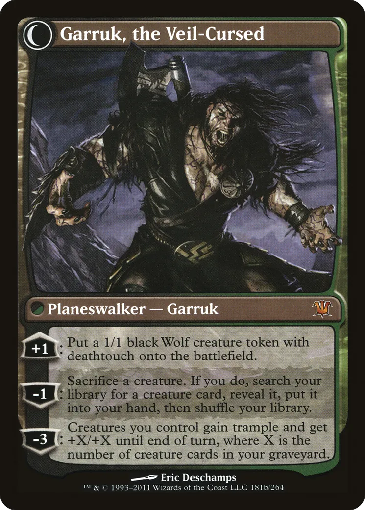 Garruk Relentless // Garruk, the Veil-Cursed back