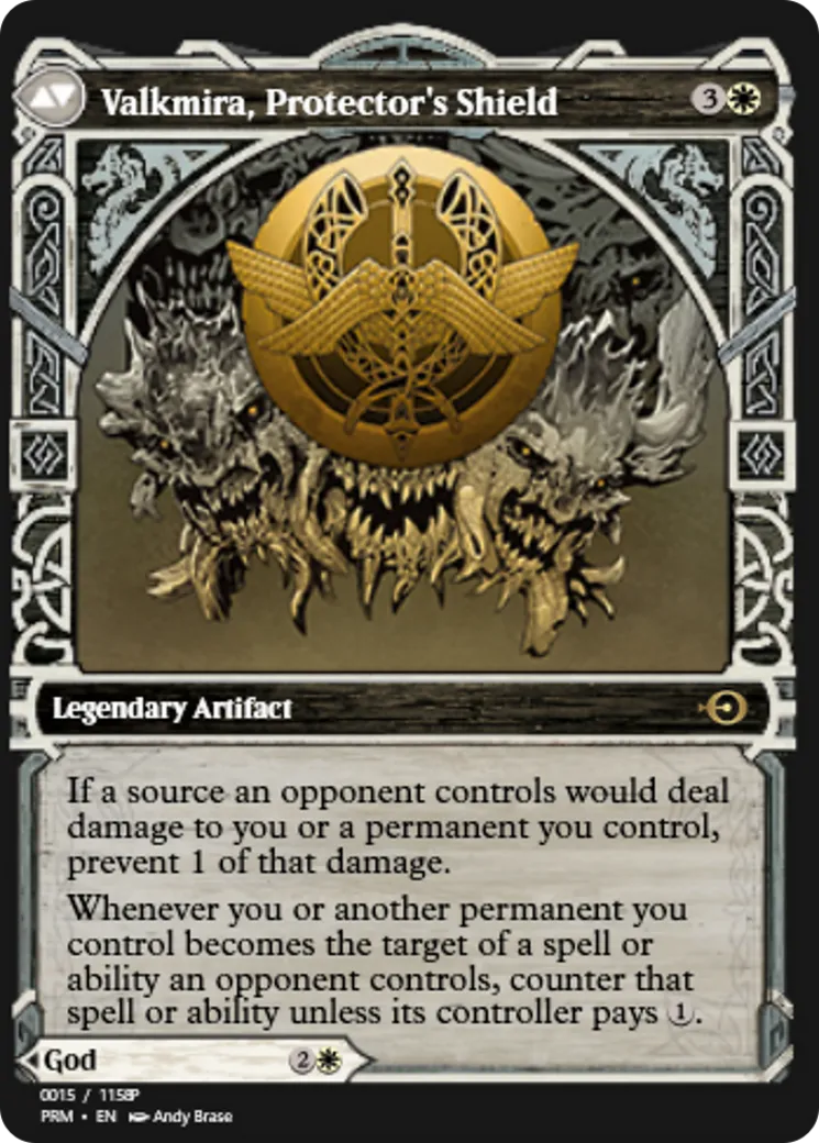 Reidane, God of the Worthy // Valkmira, Protector's Shield back