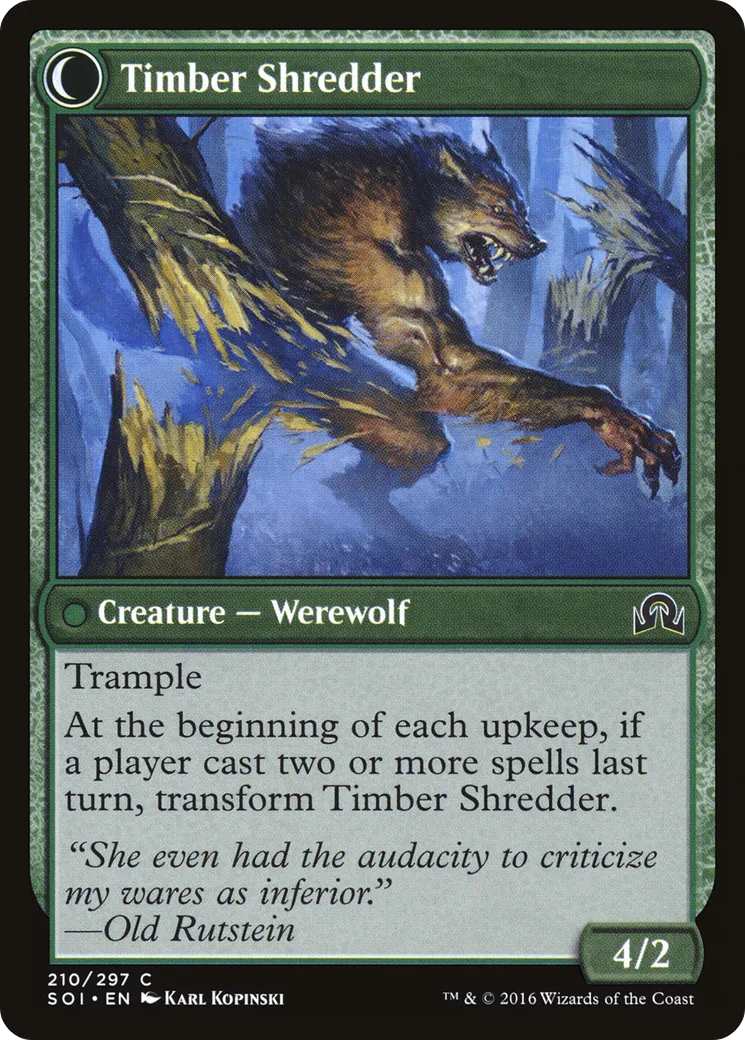 Hinterland Logger // Timber Shredder back