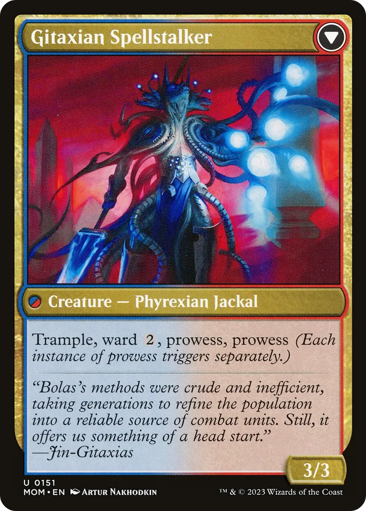 Khenra Spellspear // Gitaxian Spellstalker back