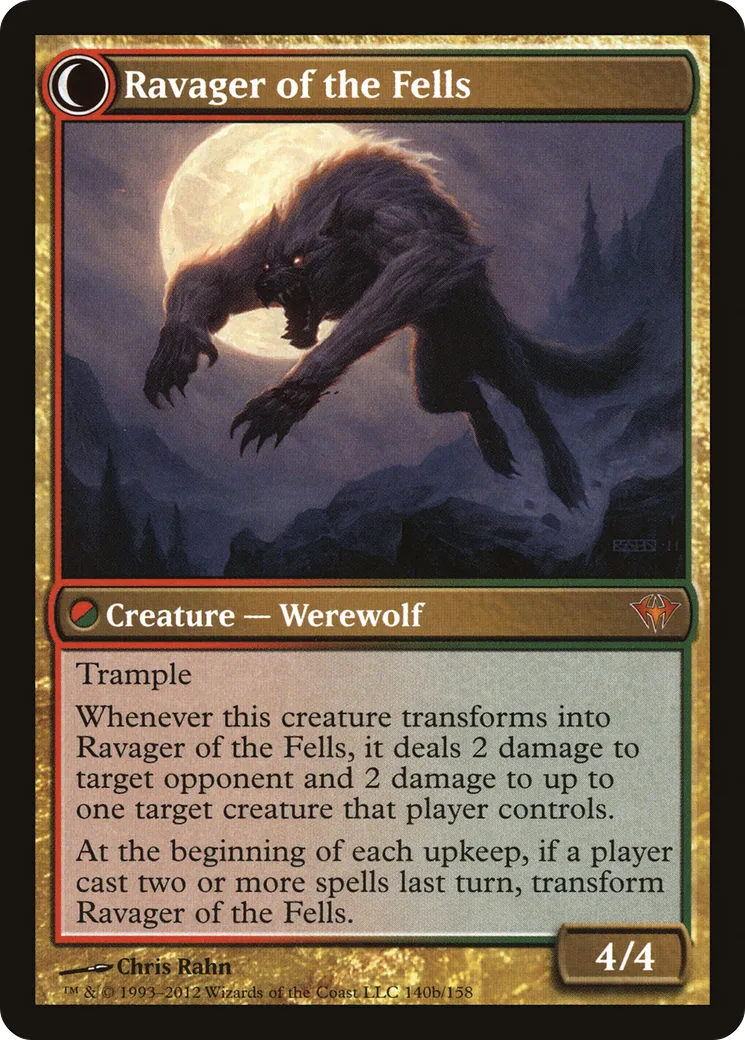 Huntmaster of the Fells // Ravager of the Fells back