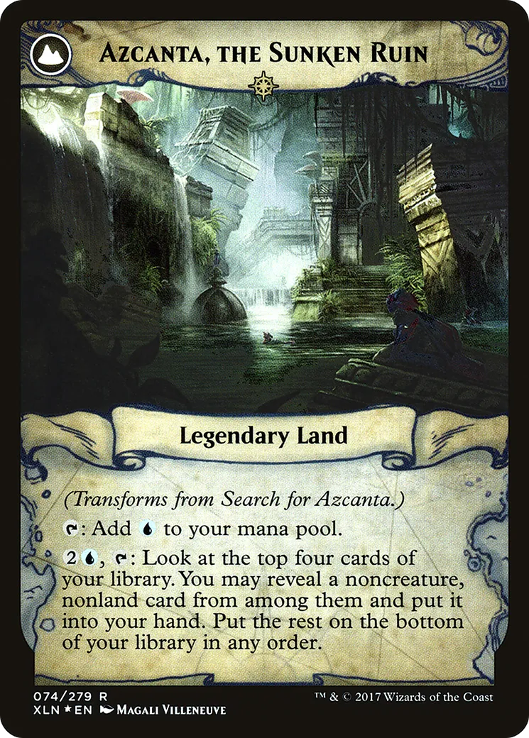 Search for Azcanta // Azcanta, the Sunken Ruin back