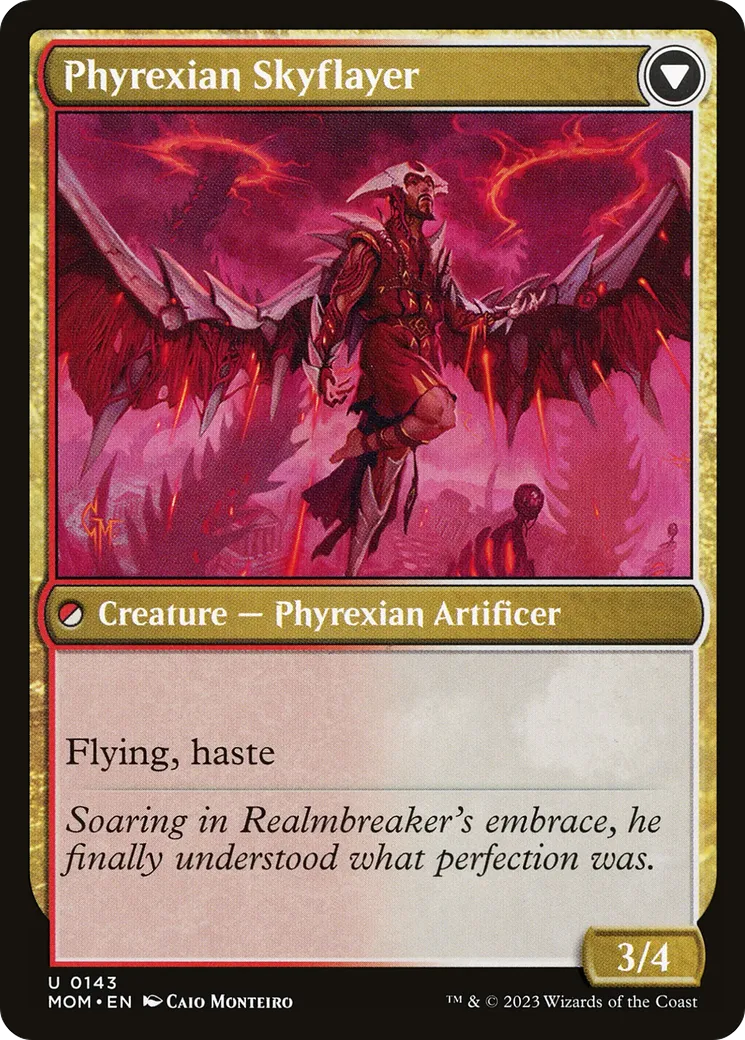 Harried Artisan // Phyrexian Skyflayer back
