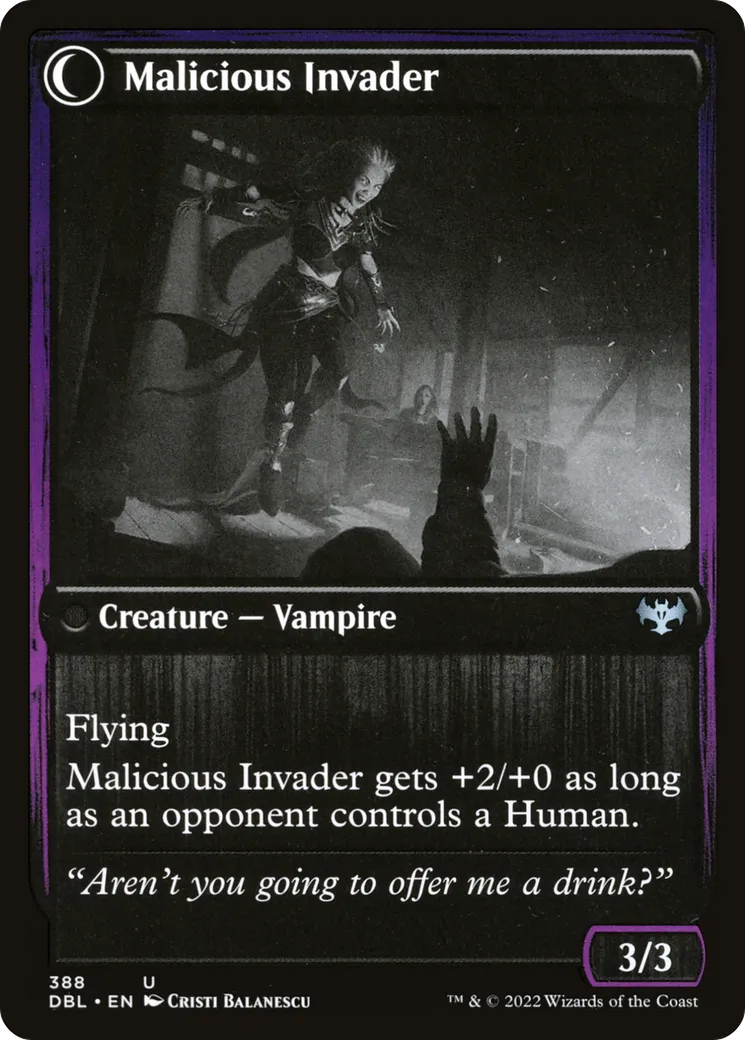Innocent Traveler // Malicious Invader back