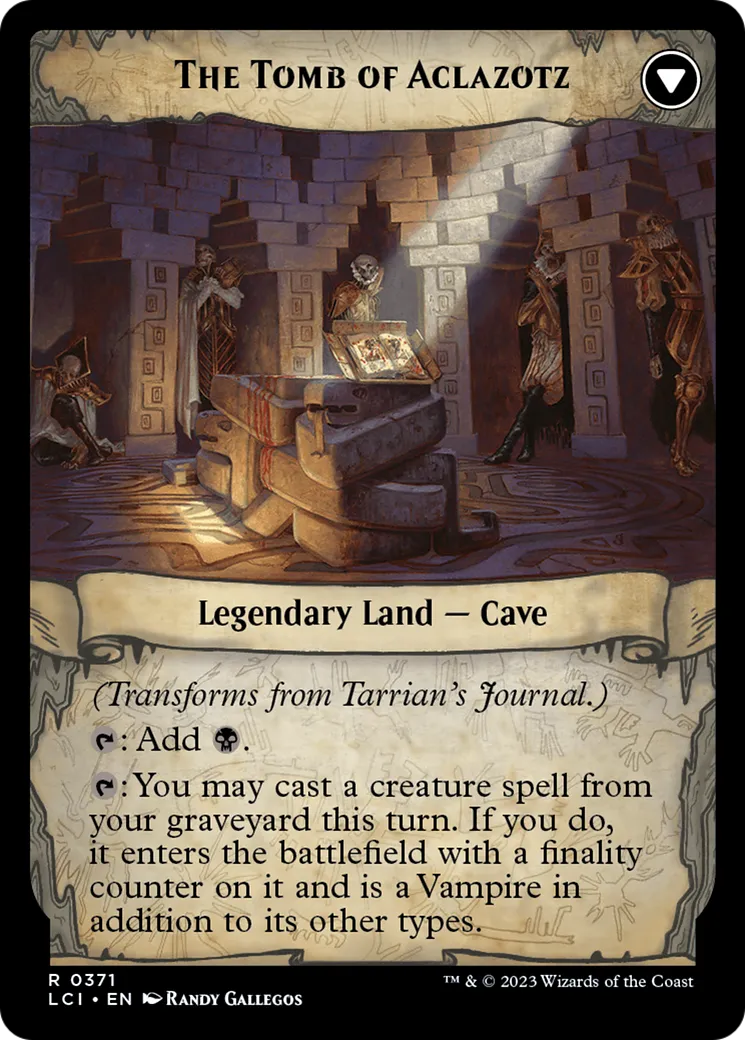Tarrian's Journal // The Tomb of Aclazotz back