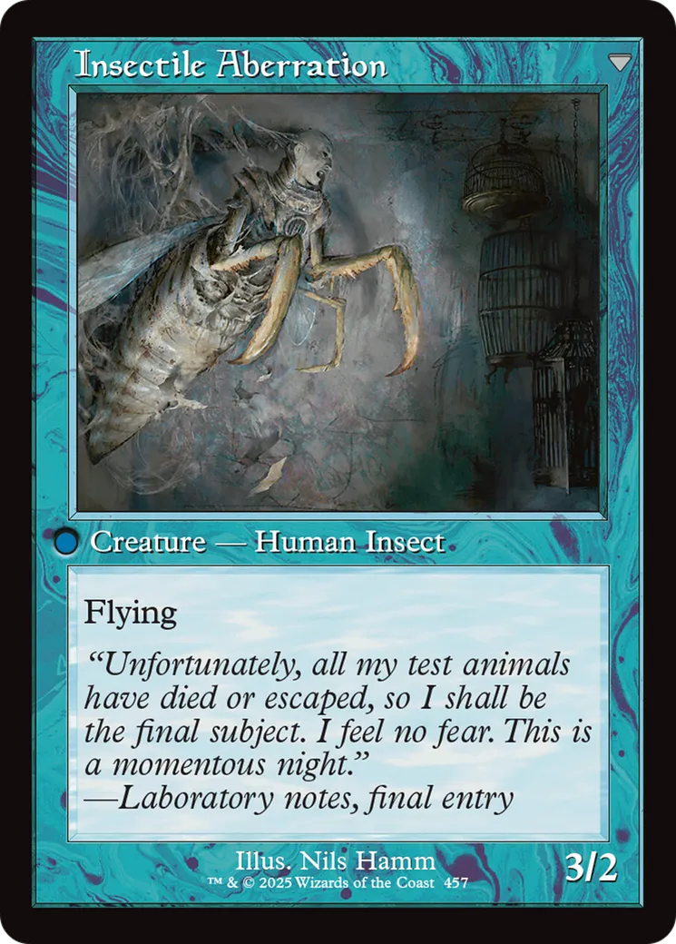 Delver of Secrets // Insectile Aberration back