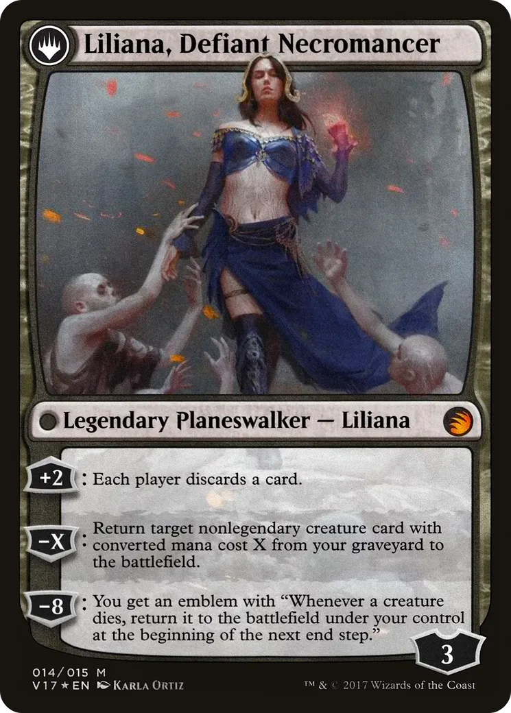 Liliana, Heretical Healer // Liliana, Defiant Necromancer back