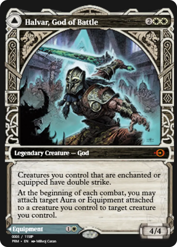 Halvar, God of Battle // Sword of the Realms