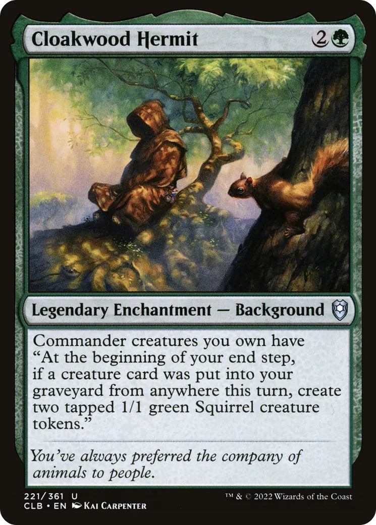 Cloakwood Hermit front