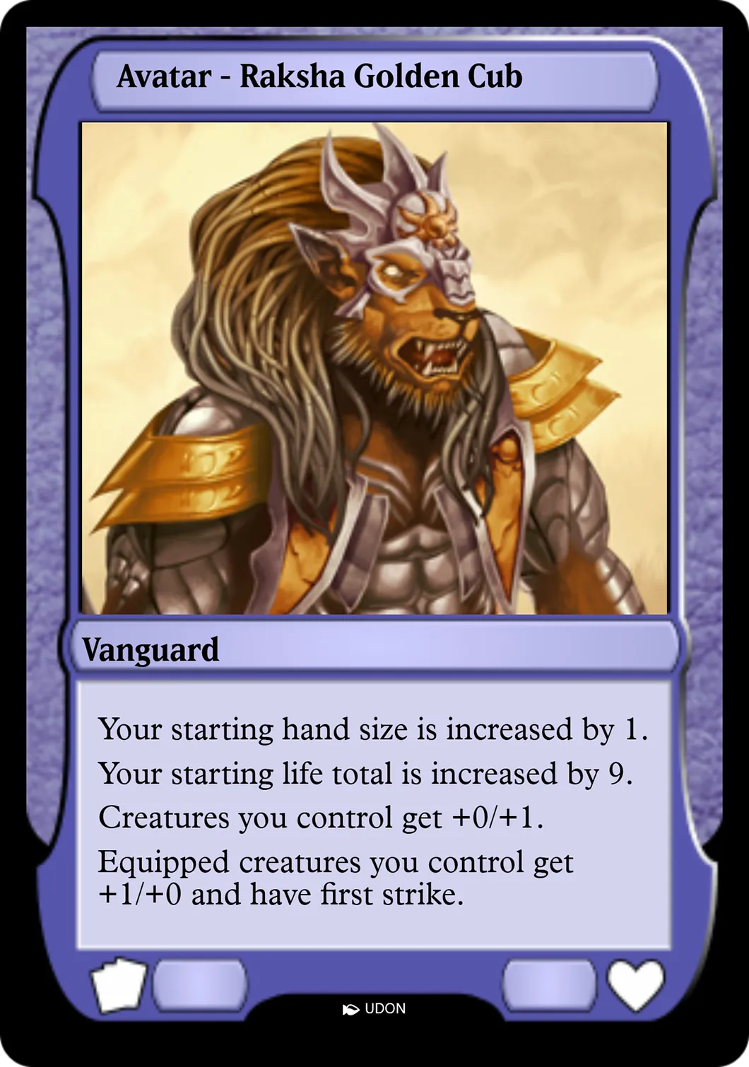 Raksha Golden Cub Avatar