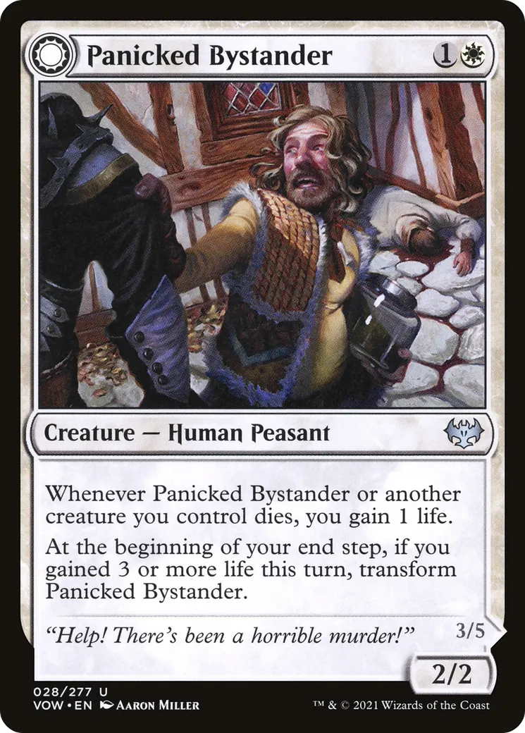 Panicked Bystander // Cackling Culprit