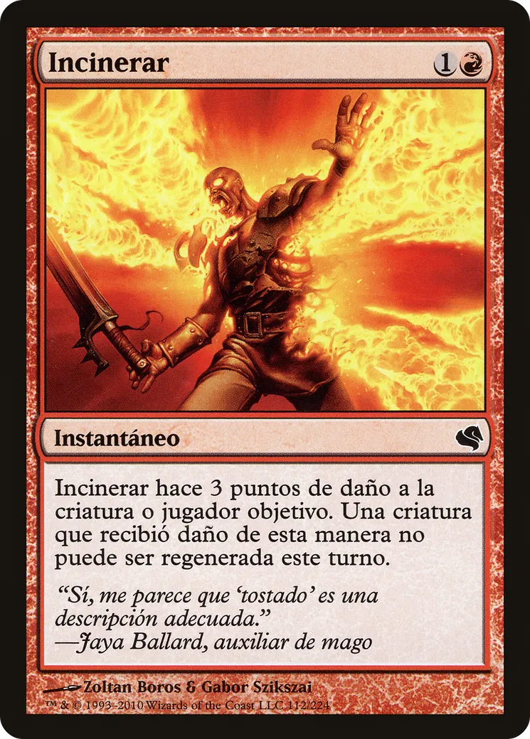 Incinerate