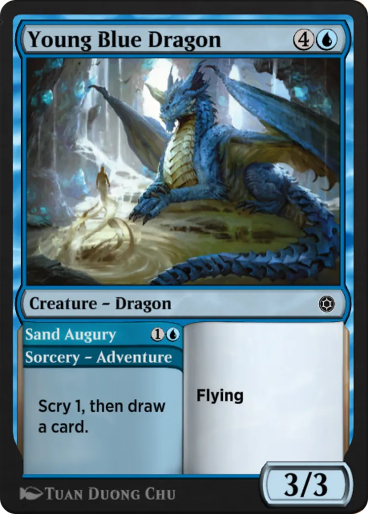 Young Blue Dragon // Sand Augury