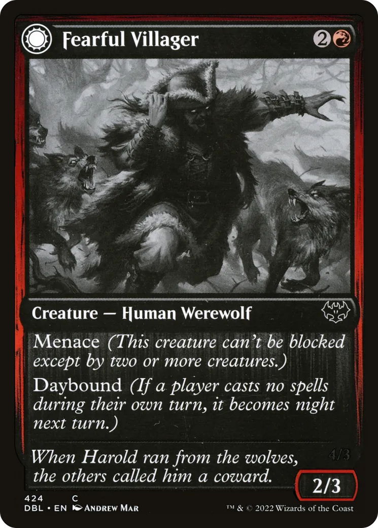 Fearful Villager // Fearsome Werewolf