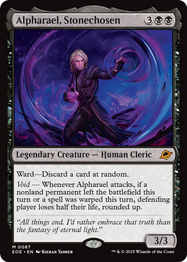 Alpharael, Stonechosen