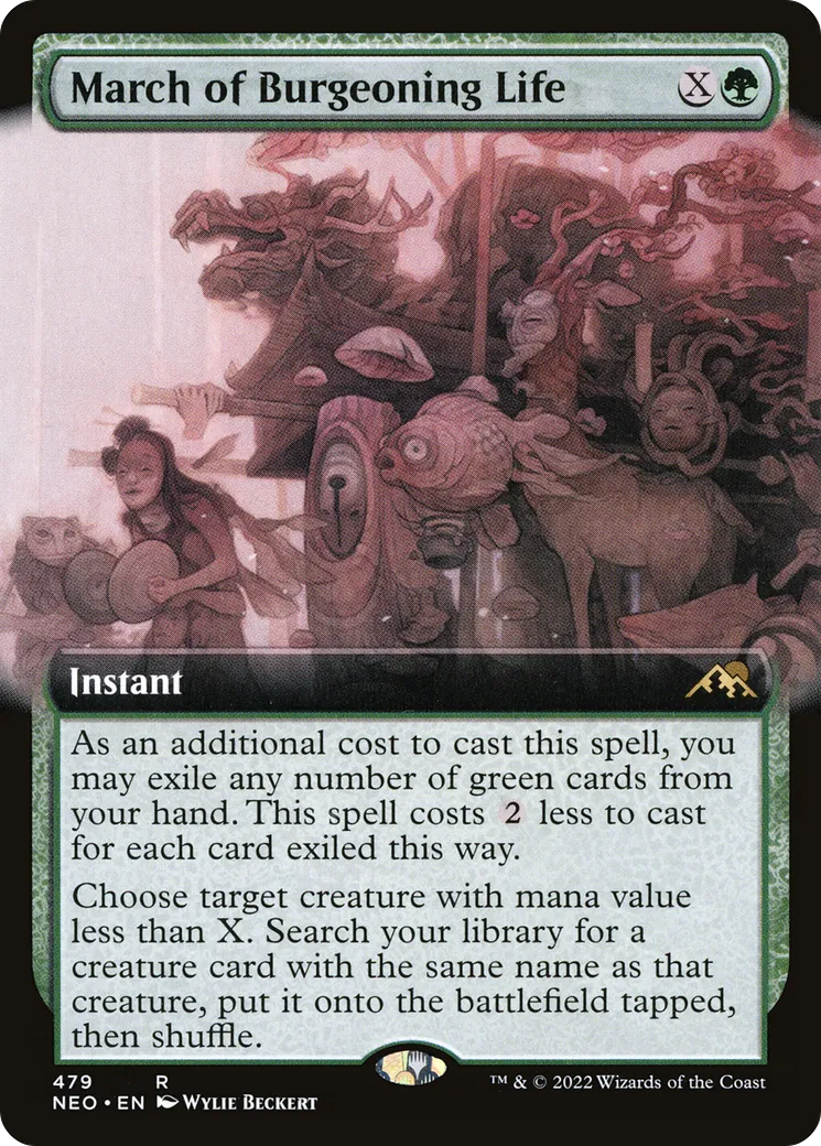 March of Burgeoning Life