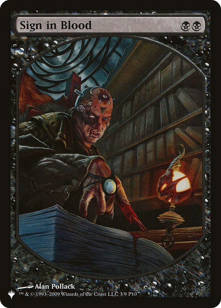 Sign in Blood